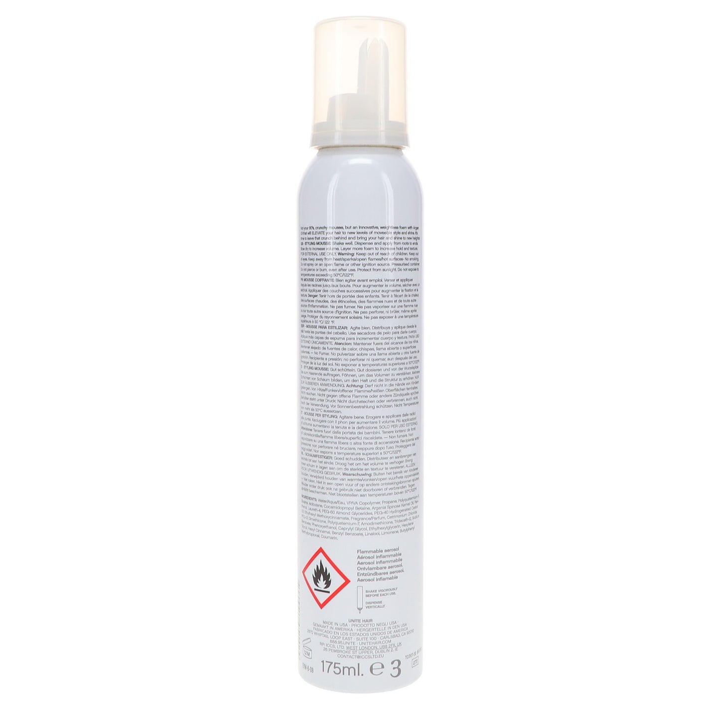 Hair Volumizing Mousse Foam - Weightless Lift & Shine, 6 oz