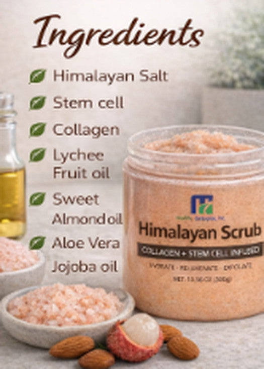 Himalayan Salt Scrub with Collagen & Stem Cell Deep Exfoliating Body