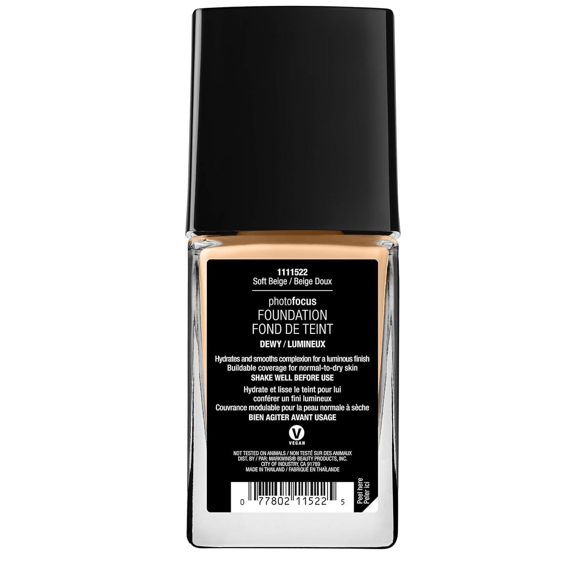 Dewy Liquid Foundation Makeup - Skin-Perfecting, Buildable Coverage, Cruelty-Free