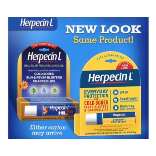 Herpecin-L Lip Balm Stick SPF 30 Sunscreen Cold Sore Protectant 6 Pack