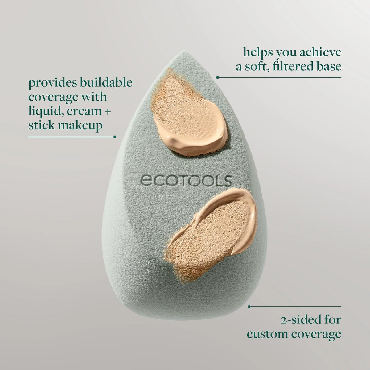 EcoTools Blurring Makeup Sponge Duo for Flawless Natural Finish