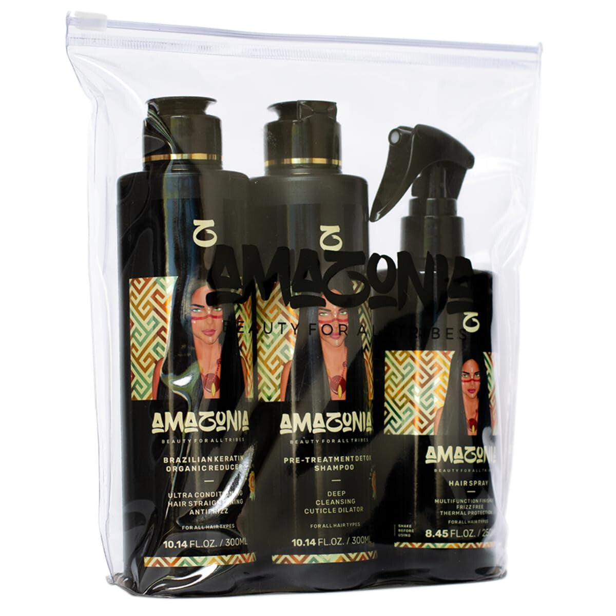 Organic Brazilian Keratin Hair Treatment Kit - 3 Step Smoothing System