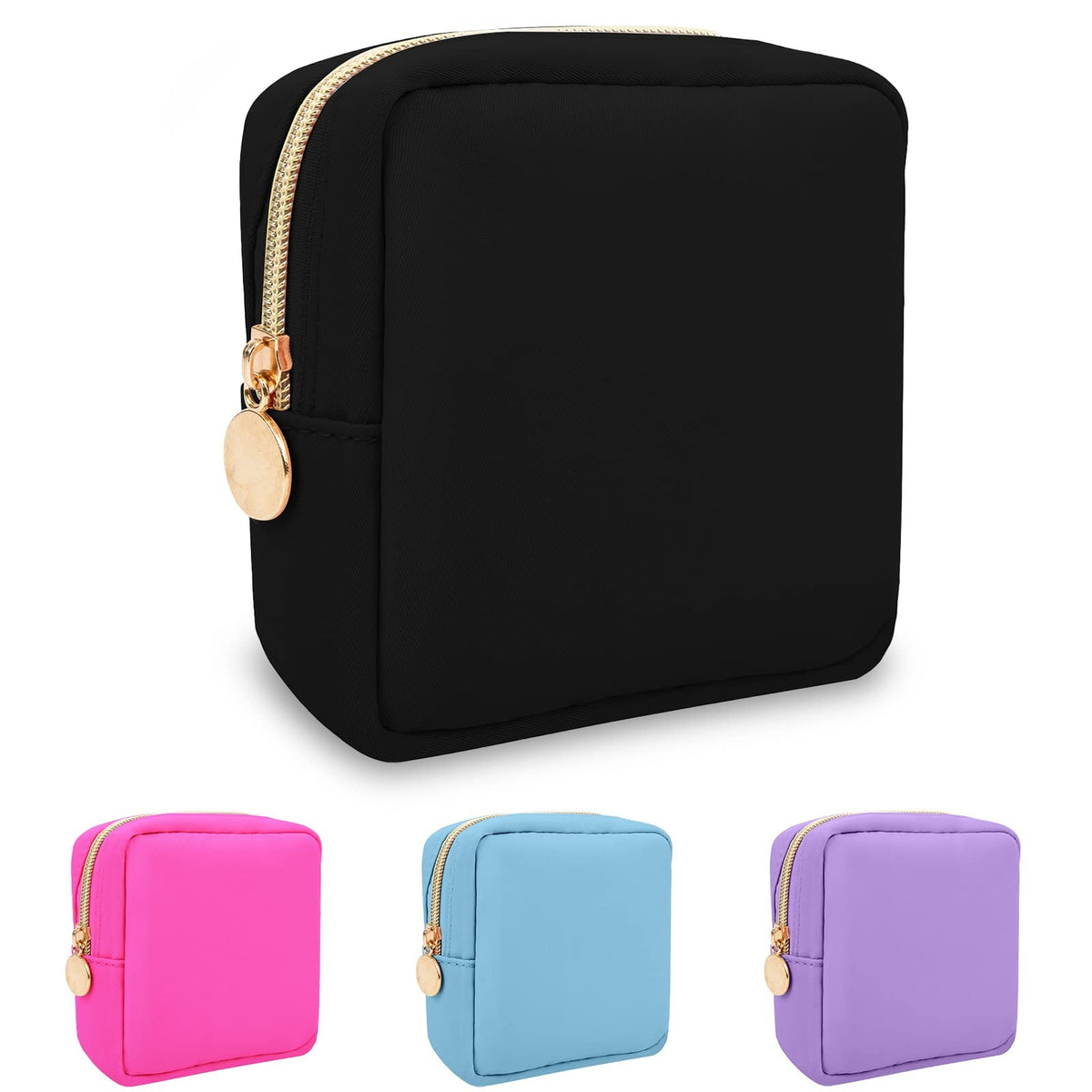 Waterproof Nylon Mini Makeup Bag for Purse Cosmetic Storage