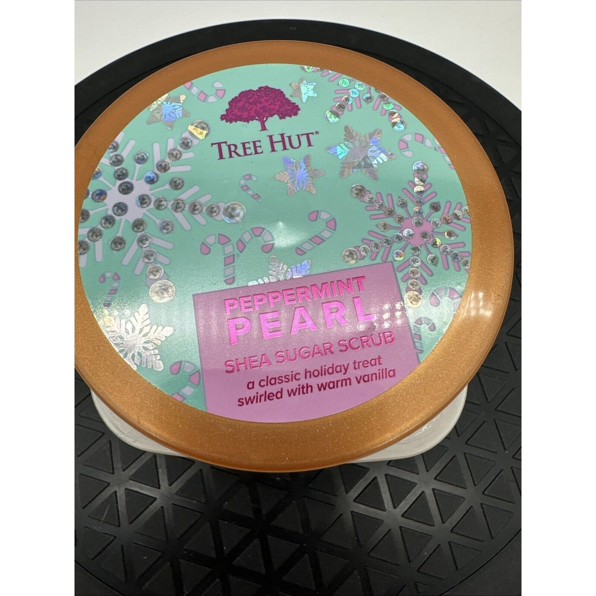 Peppermint Pearl Shea Sugar Scrub Exfoliating Body Removes Dead, Dry