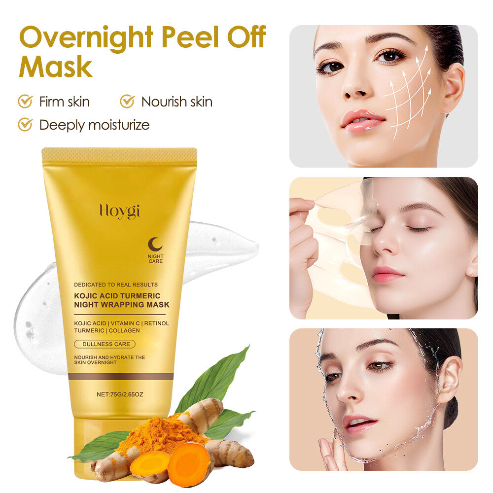 Kojic Acid Turmeric Peel-Off Night Mask 75g - 3 Pack