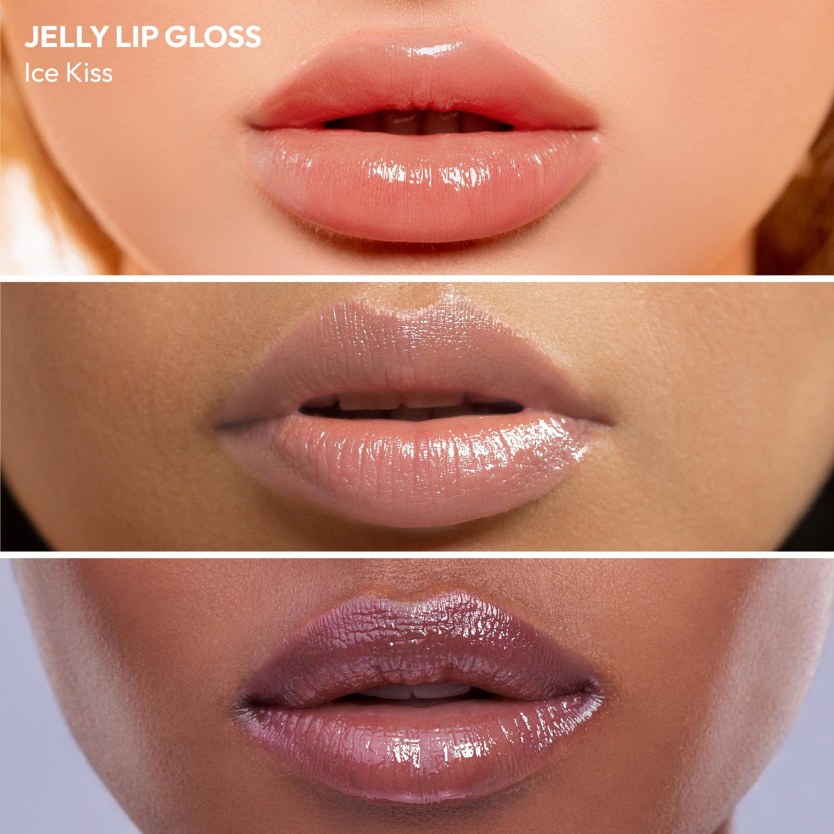 Jellicious Pink Cotton Candy Caramel Frappuccino Lip Gloss Set - Long Lasting Shine