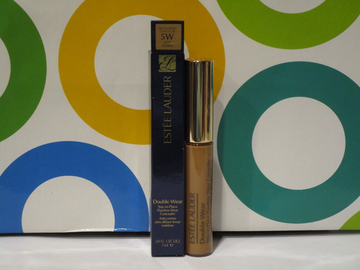 Estee Lauder Double Wear Flawless Concealer #5W Deep 0.24 Oz Makeup