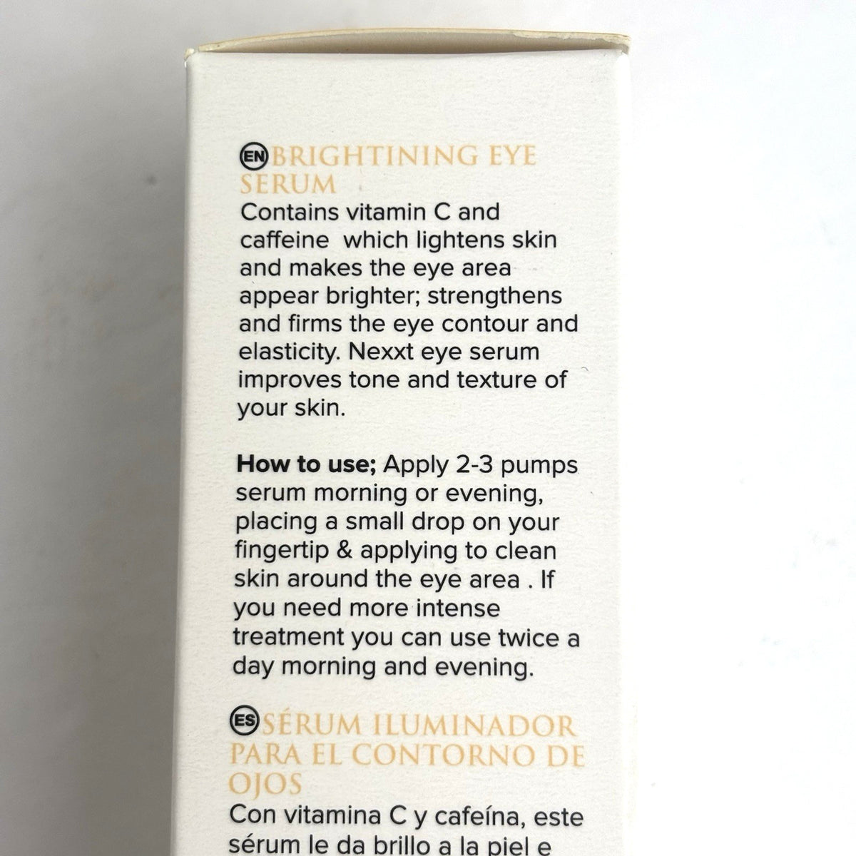 Brightening Eye Serum with Vitamin C & Caffeine - Firms & Tones Skin 1 fl oz