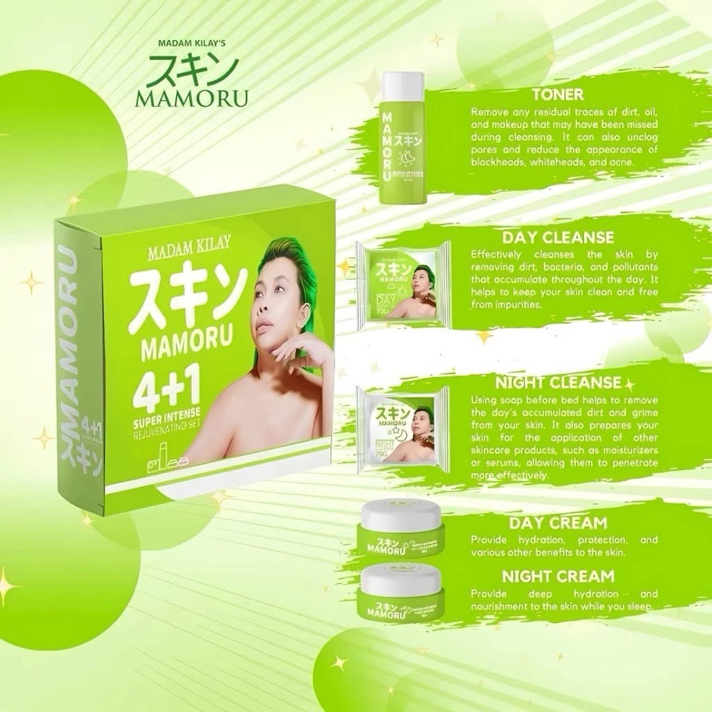 Madam Kilay Mamoru 4+1 Rejuvenating Skin Care Set for Youthful & Clear Skin