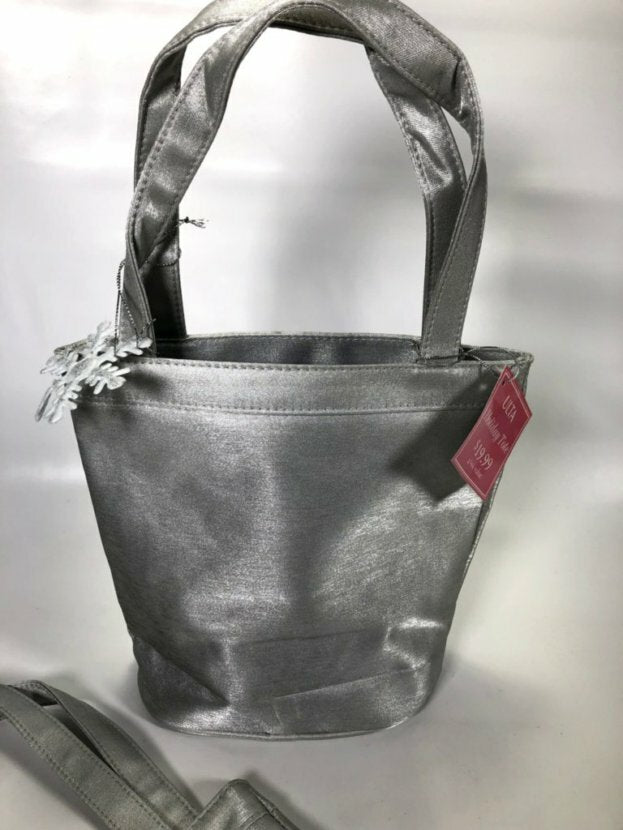 Set of 2 ULTA Holiday Tote VaVa Vanilla Silver Makeup Bags - Made in USA