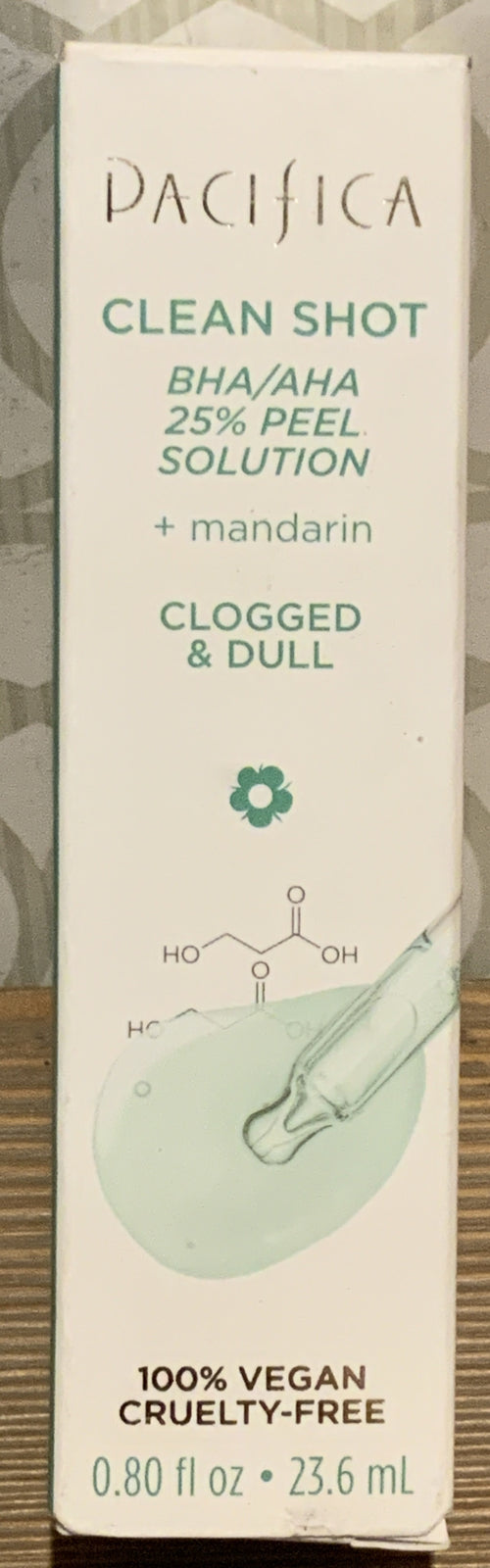 🍒 PACIFICA CLEAN SHOT BHA/AHA 25% PEEL SOLUTION CLOGGED & DULL