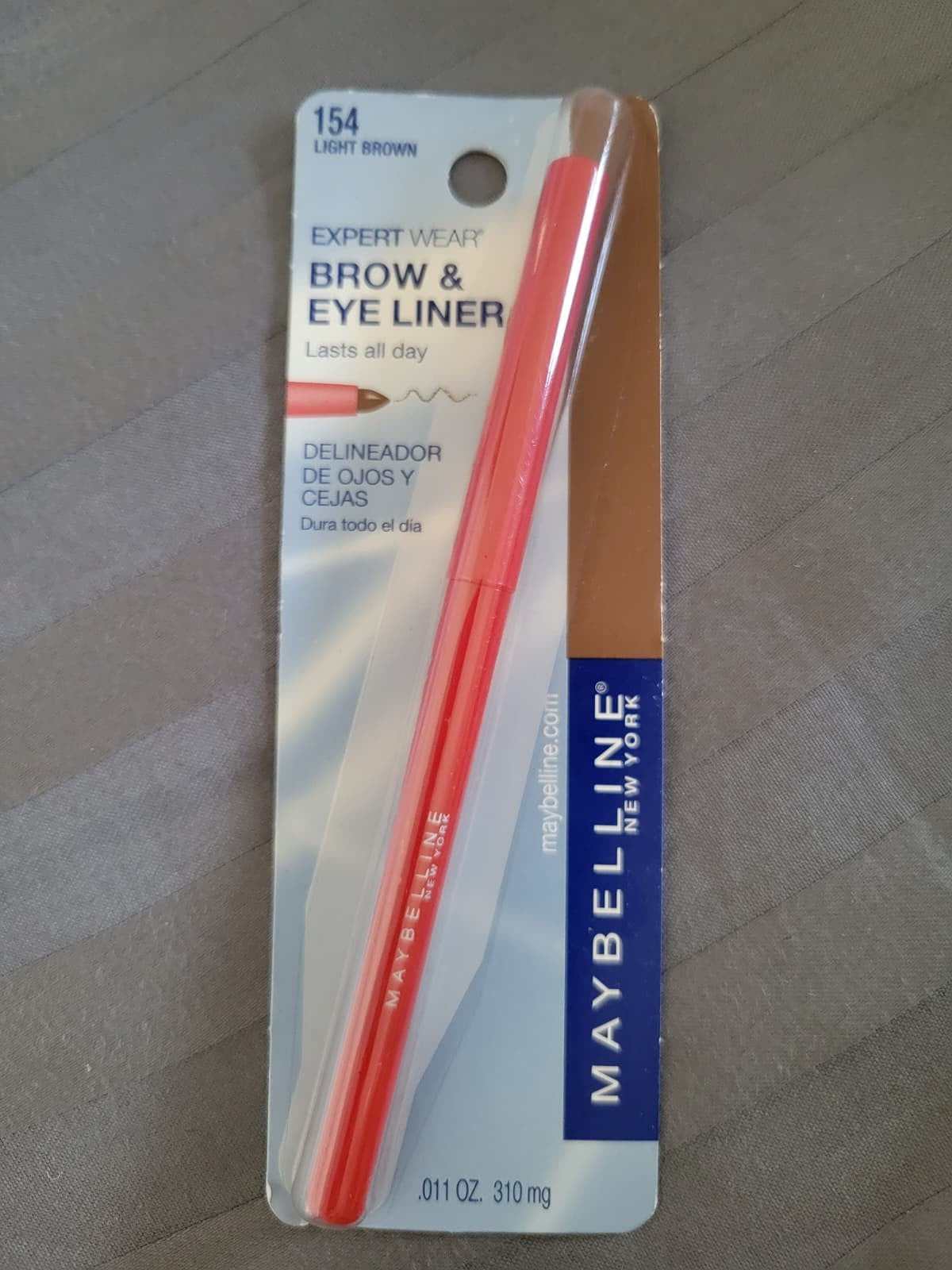 Eyebrow & Eyeliner Pencil Light Brown Dual-Use Waterproof Makeup 2 Pieces
