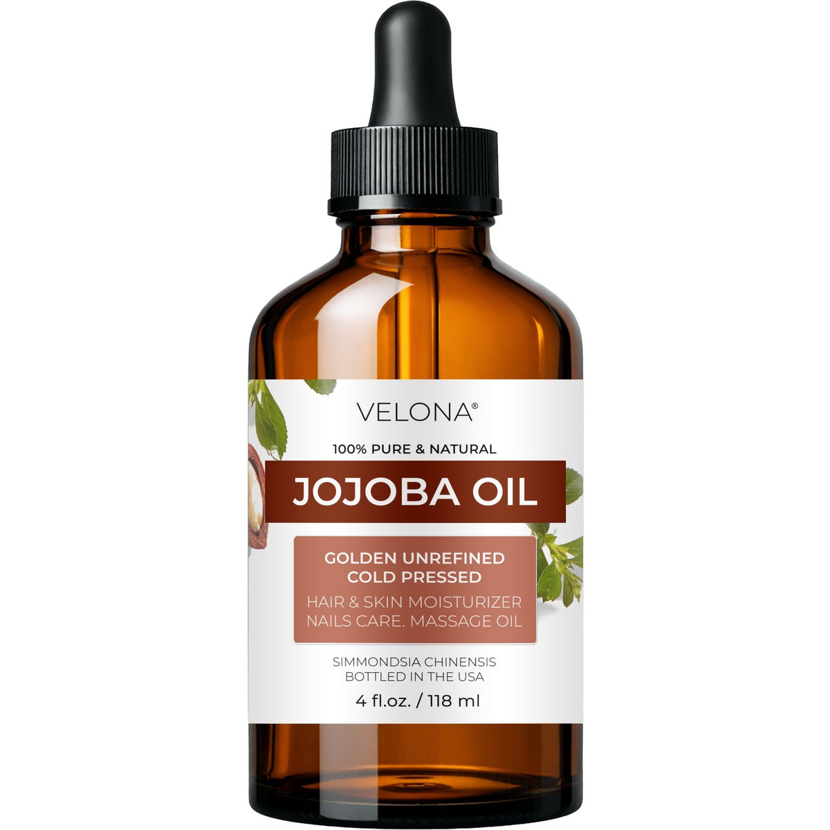 Pure Jojoba Oil - Natural Cold Pressed Moisturizer & Hair Treatment