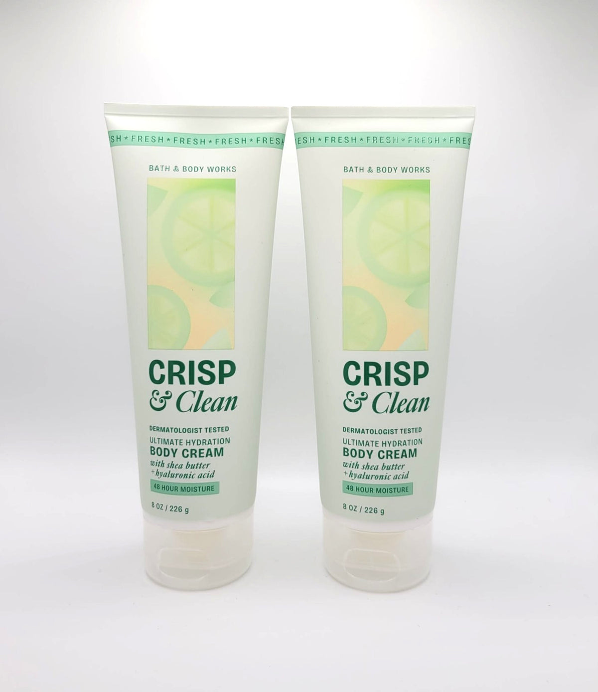 Crisp & Clean Ultimate Hydration Body Cream, 8 oz (Set of 2)