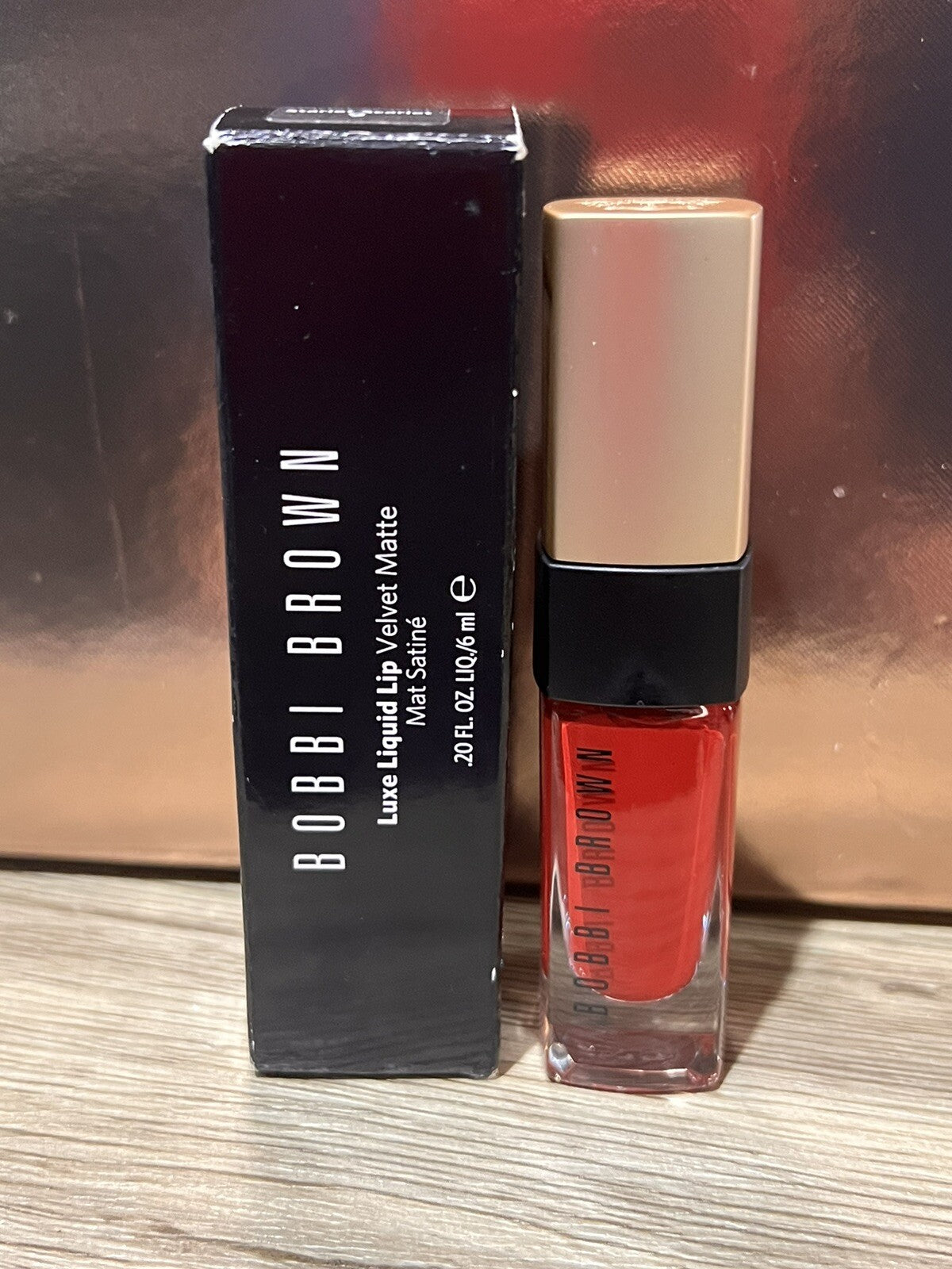 Bobbi Brown Luxe Liquid Lip Velvet Matte Lipstick - Starlet Scarlet 0.2 oz