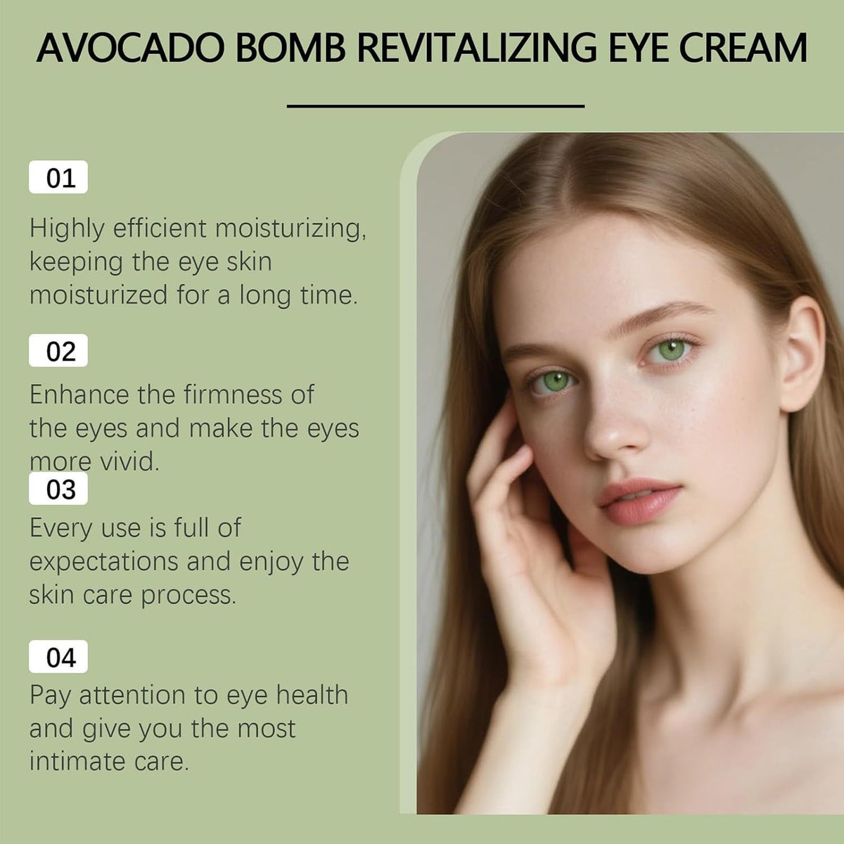 Avocado Eye Cream for Fine Lines Puffiness and Firming - 30g