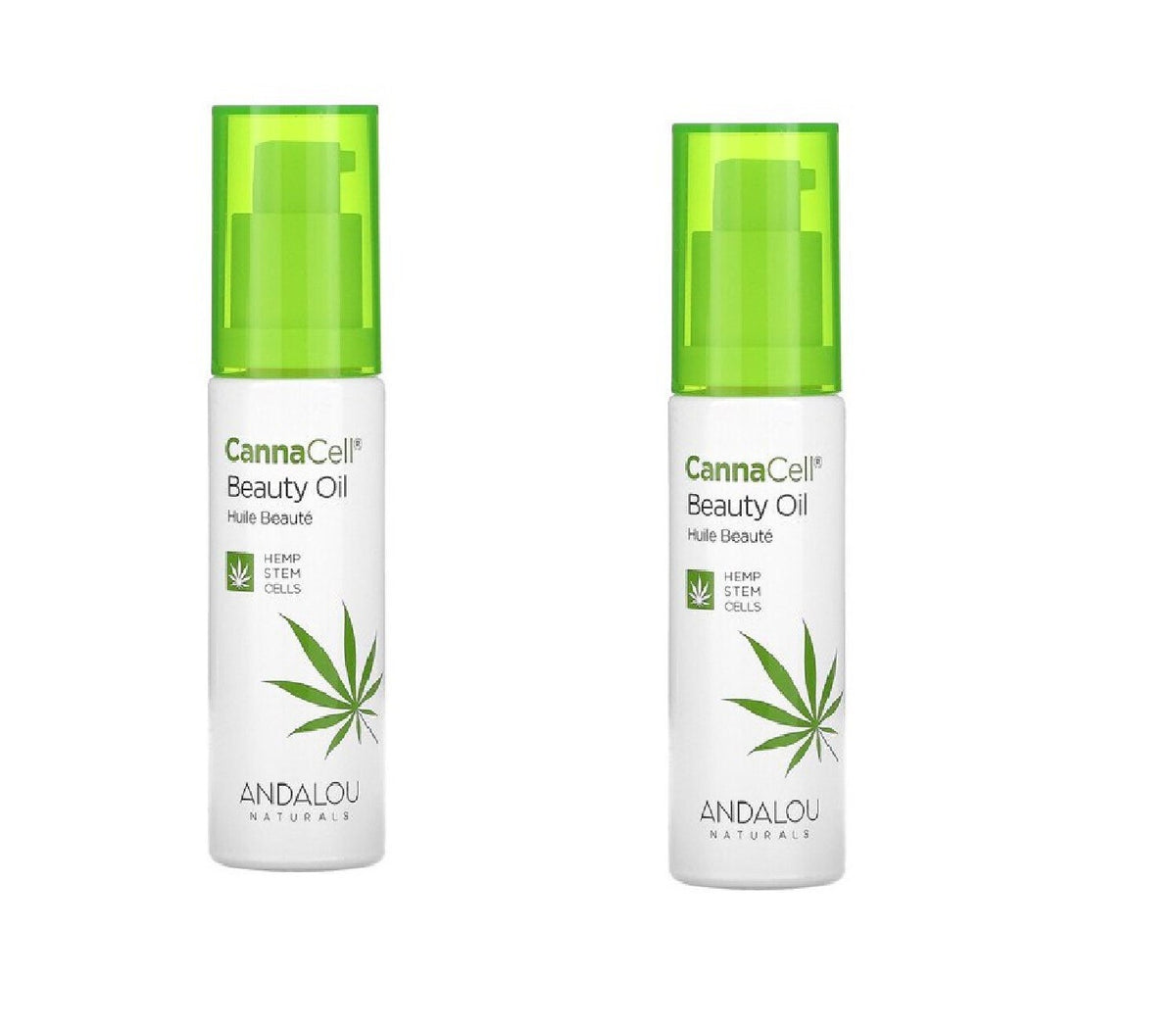 Andalou Naturals CannaCell Beauty Oil 2 Pack - Nourishing Skin & Hair Oil