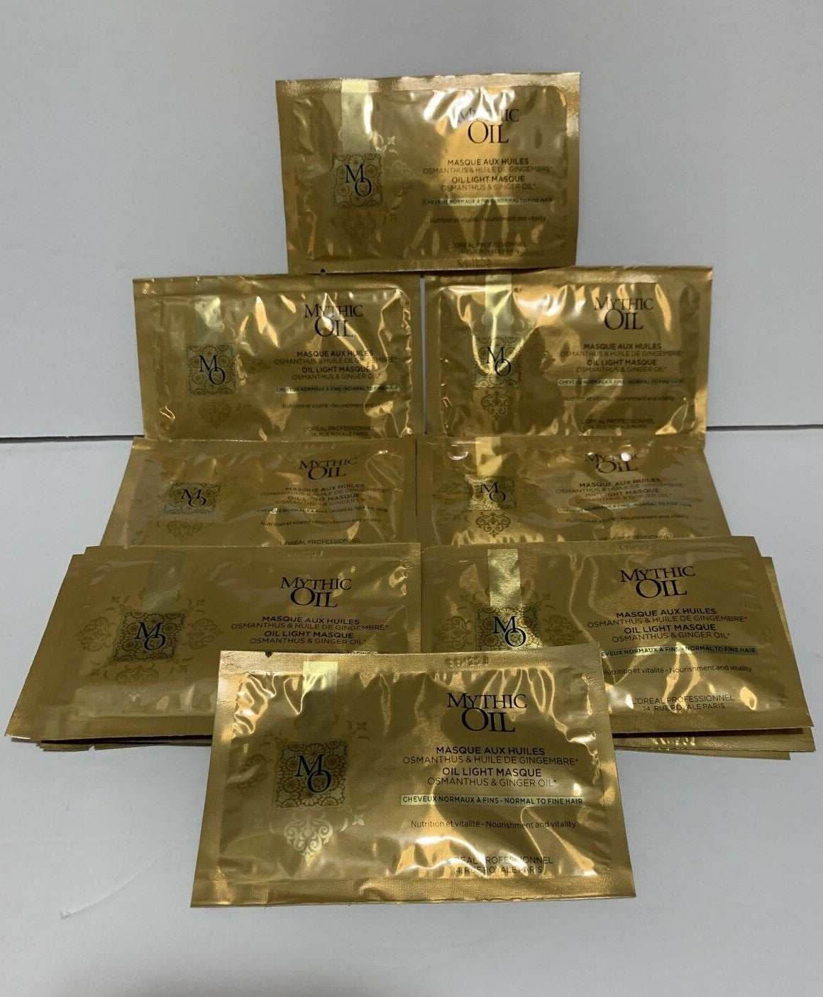 L'Oréal Mythic Oil Hair Mask Light Oil Infused 0.51 oz Sample Pack of 12