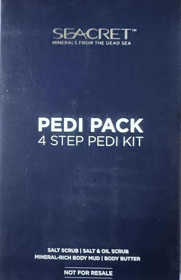 Seacret Pedi Pack 4 Step Kit Salt Scrub Oil Scrub/Body Mud/Body Butter