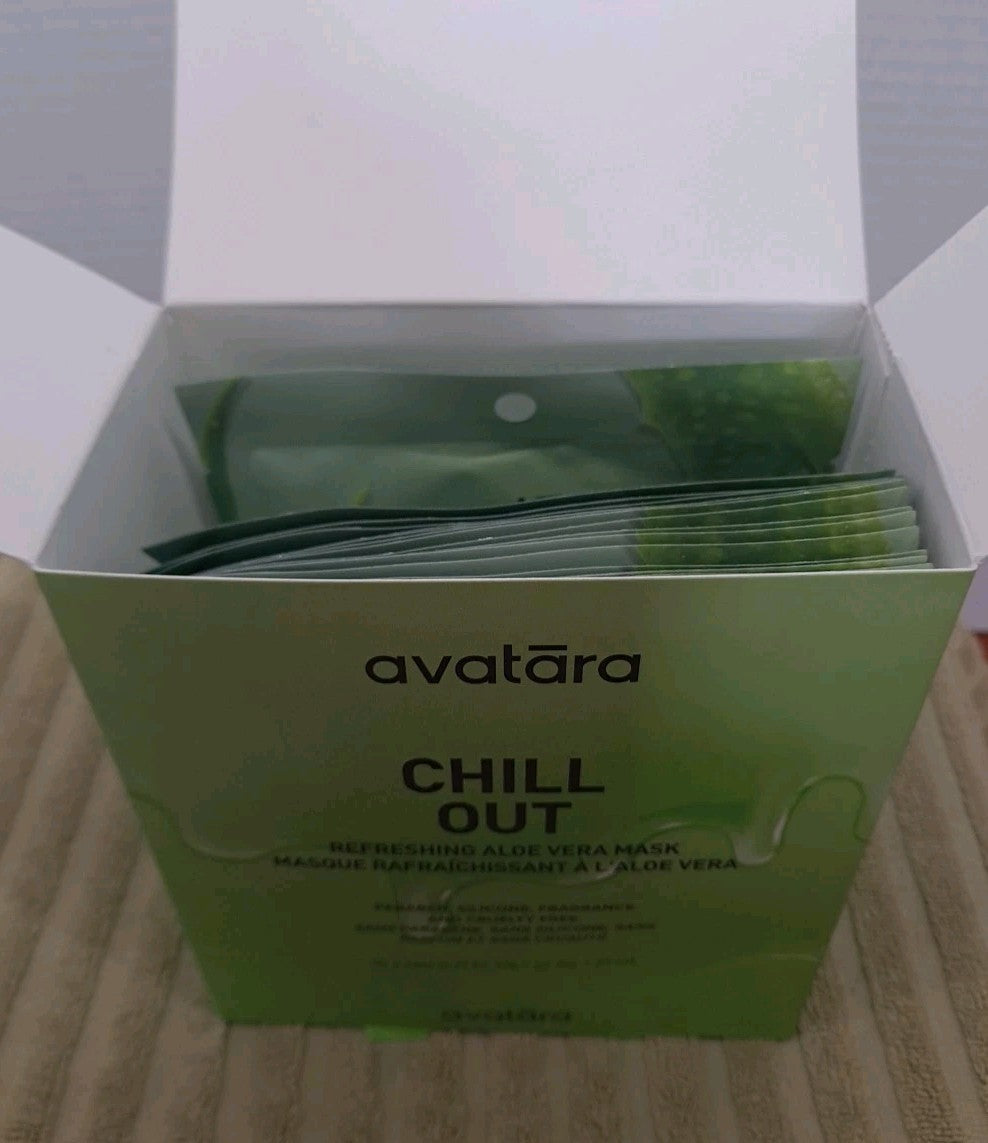 Avatara Chill Out Aloe Vera Face Sheet Mask - 15 Count