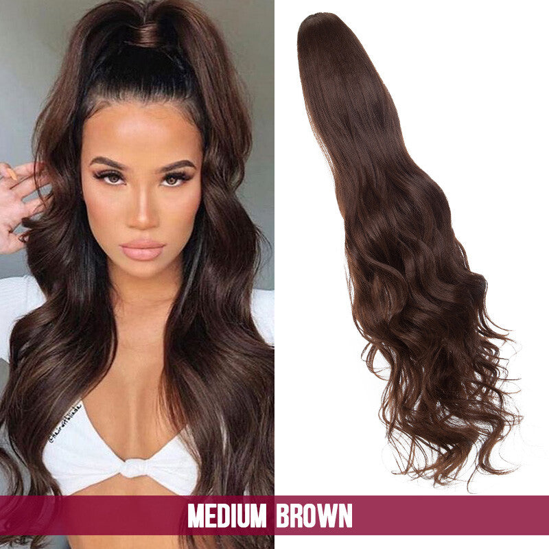 200g Thick Large Drawstring Ponytail Clip-In Hair Extension for Full Head