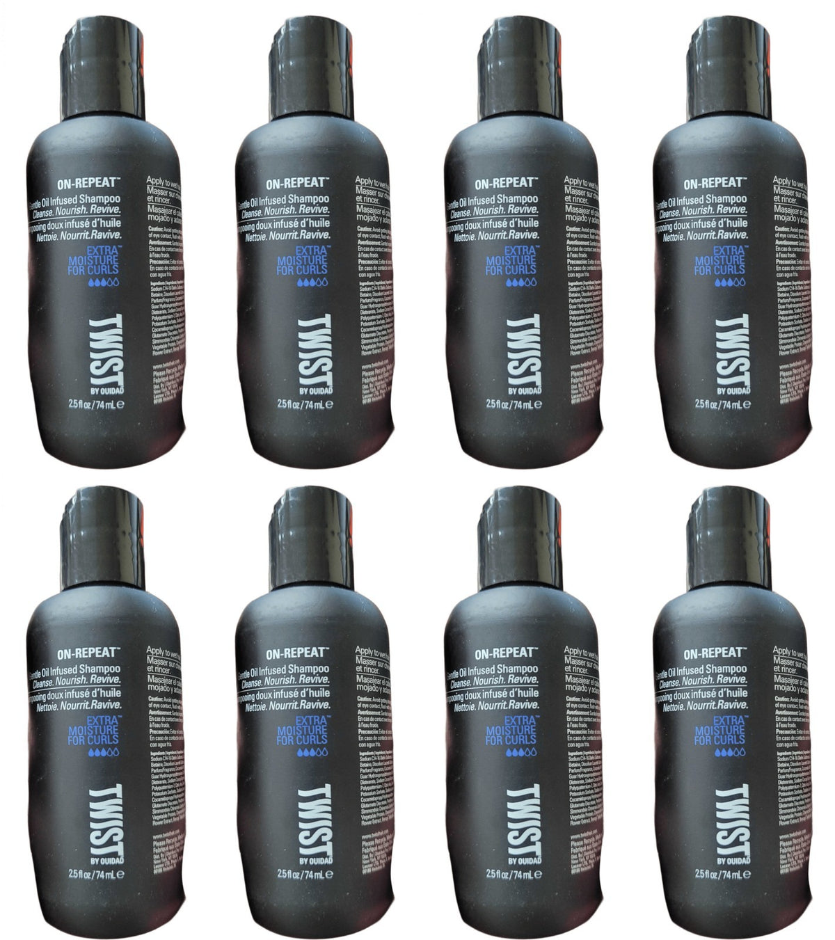 Extra Moisture Curl Shampoo for Natural Curls 12-Pack - Oil Infused