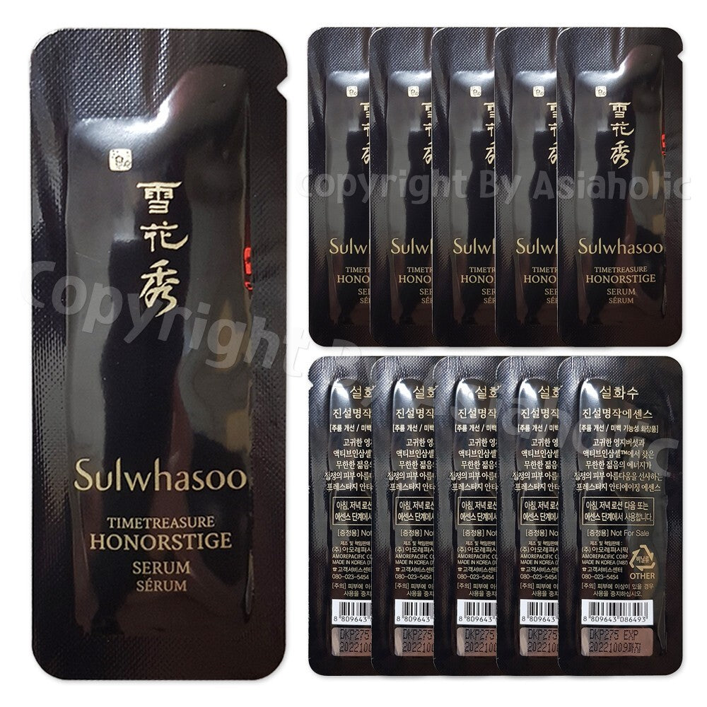 Sulwhasoo Timetreasure Honorstige Serum Sample Pack 20 x 1ml for Radiant Skin