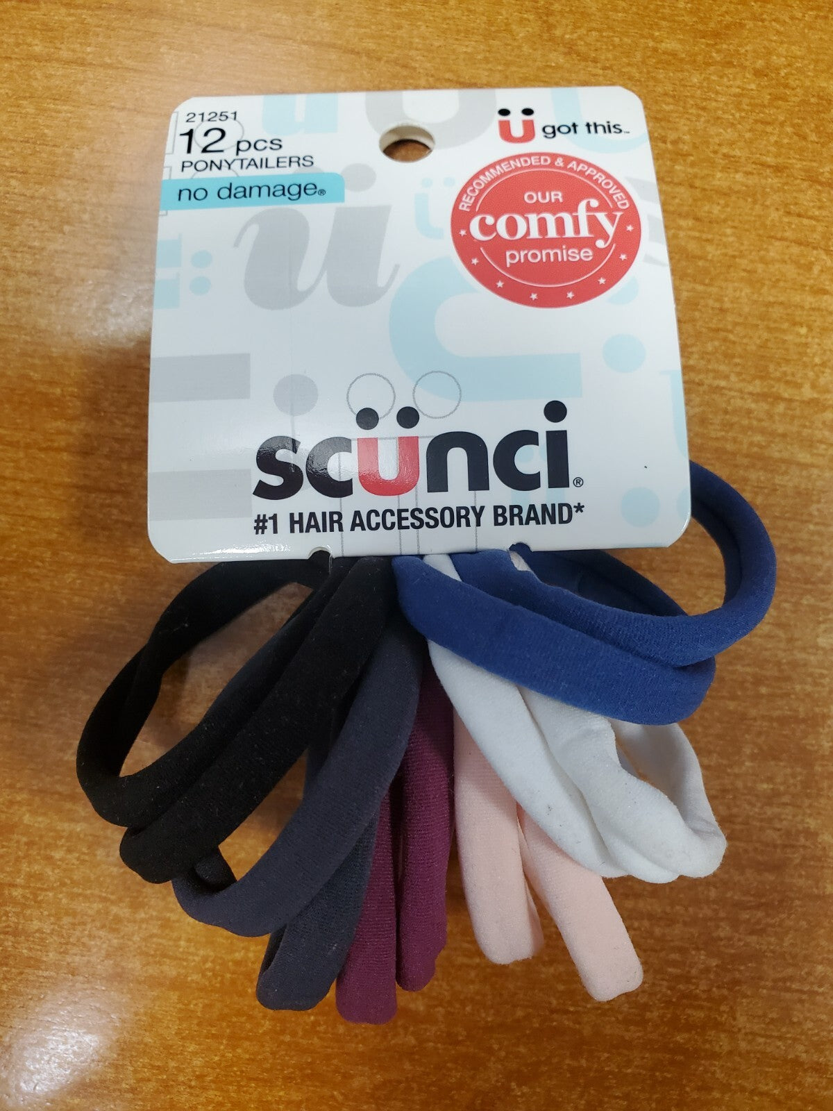 6 Pks of 12: Ponytailers No Damage Super Stretch Elastics Assorted
