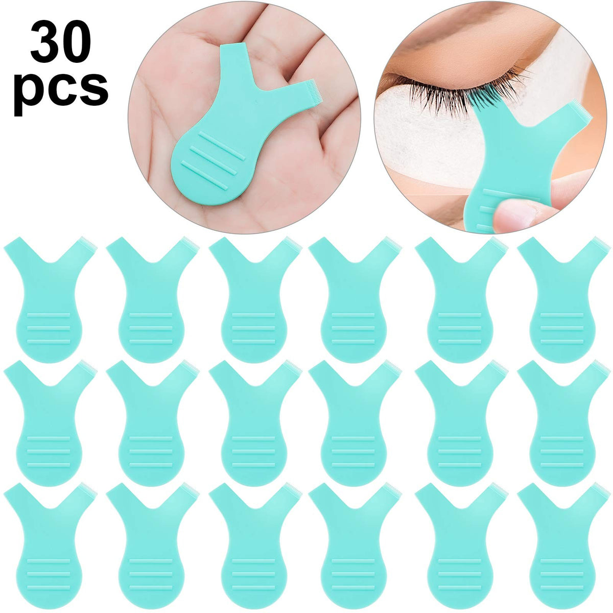30 Pieces Eyelash Lift Tools Silicone Brush Set for Lash Perm & Extension