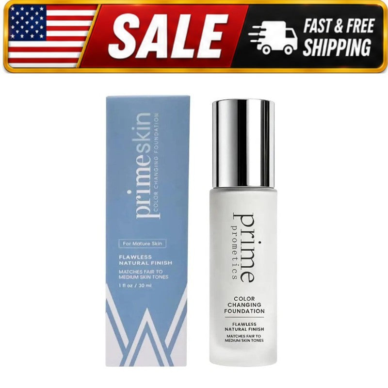 Color Changing Foundation for Mature Skin - 30ml Natural Dewy Finish