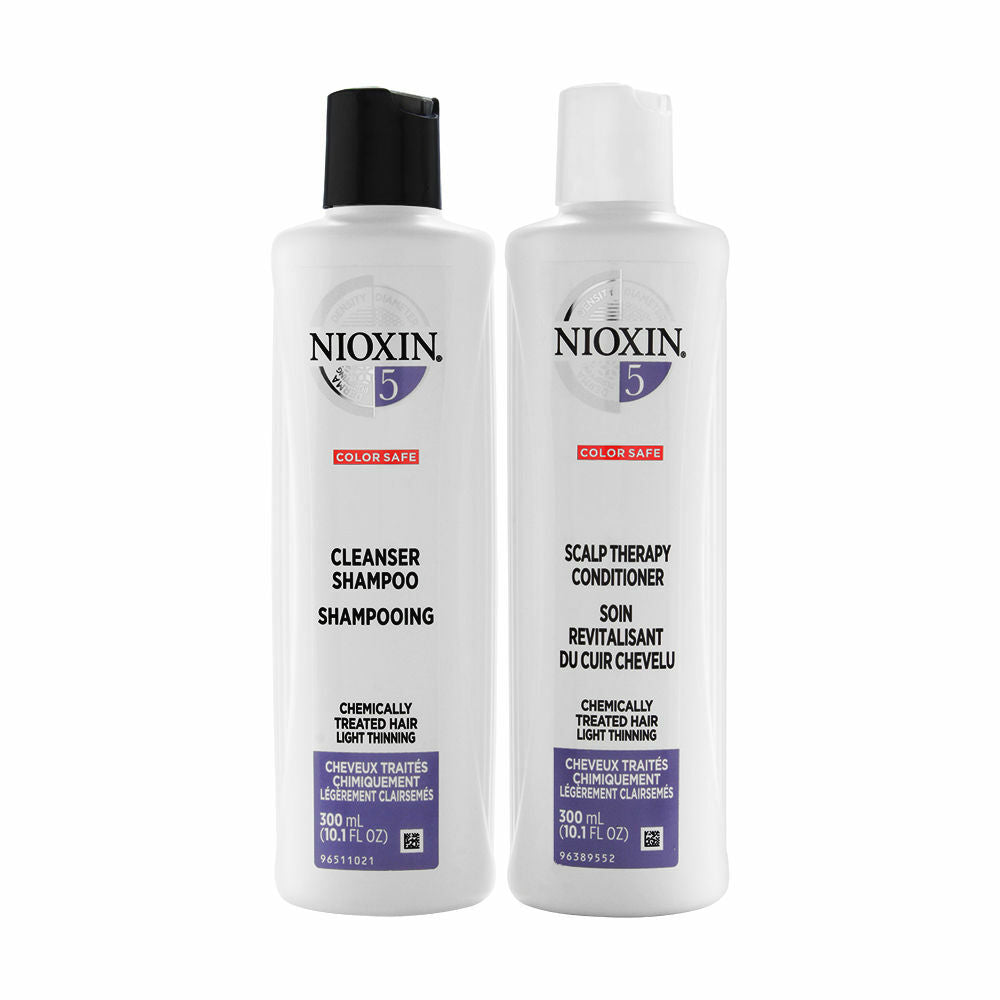 Nioxin System 5 Duo Shampoo & Scalp Therapy Set for Thinning Hair 10.1oz