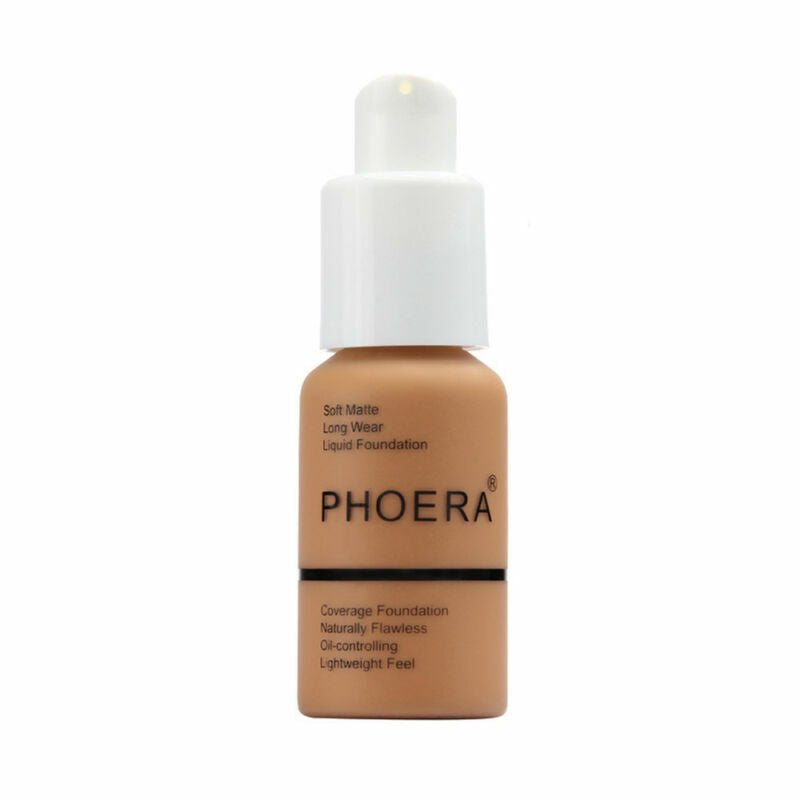 Full Coverage Liquid Foundation Makeup - Long-Lasting, Brightening, Oil Control