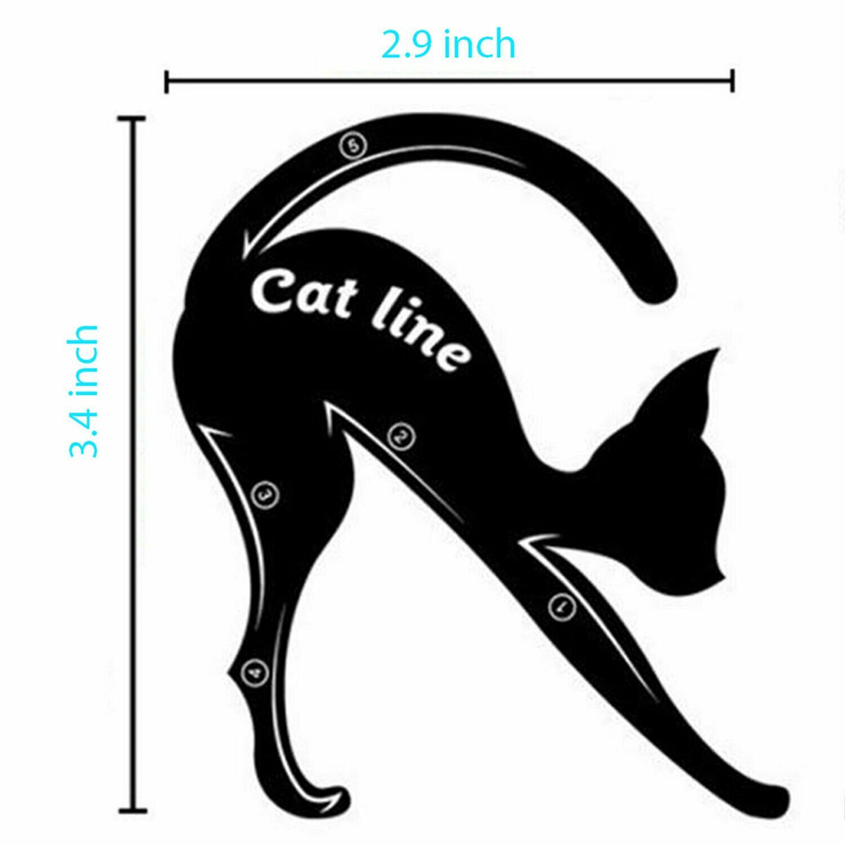 Cat Eyeliner & Eyeshadow Stencil Set with Multiple Effects - 2/4/6 Pack