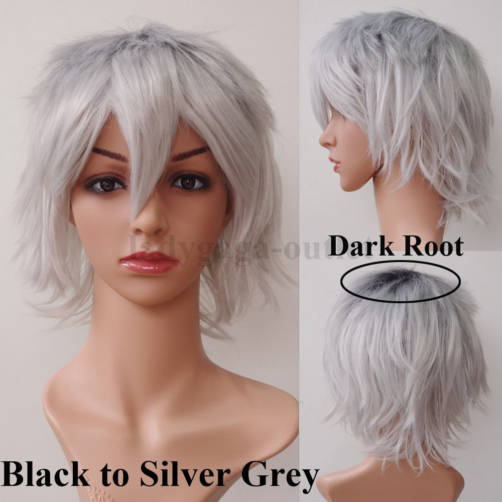 Unisex Short Pixie Wig for Cosplay and Costume Parties - Synthetic Hair