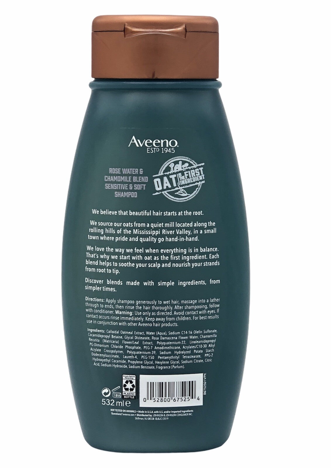 Aveeno Scalp Soothing Shampoo & Conditioner Set Rose Water Chamomile