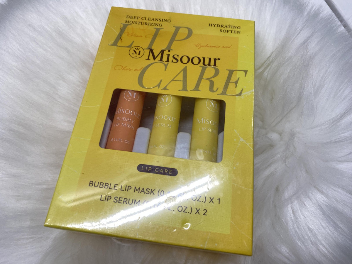 Lip Care Bubble Mask & Serum Set - Hydrating Lip Repair Kit, 3 Pieces