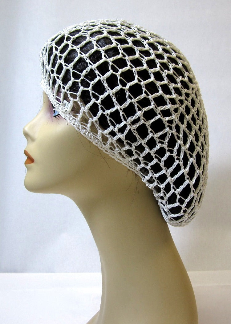 LOT OF 2 OR 12 HATS-- CROCHET SOFT RAYON HAT SNOOD HAIR NET ONE SIZE