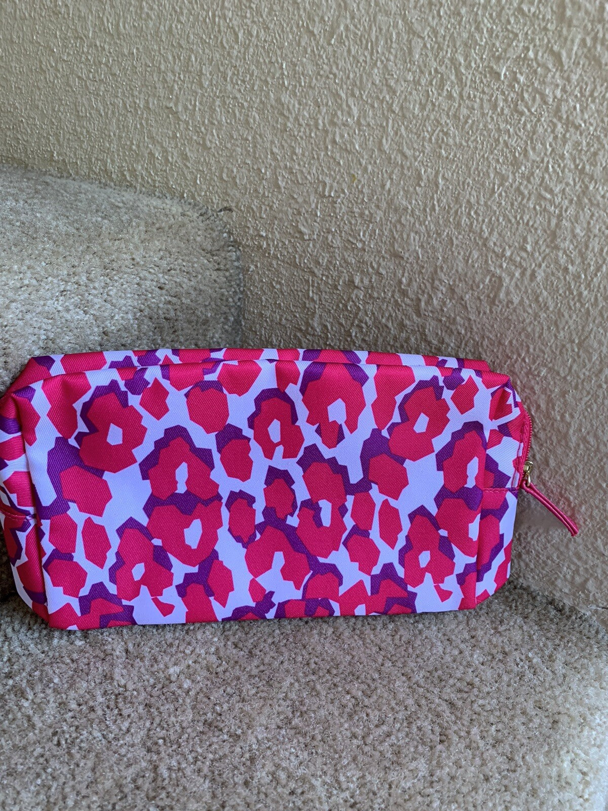 Animal Print Cosmetic Makeup Bag - Pink Purple White New Estée Lauder