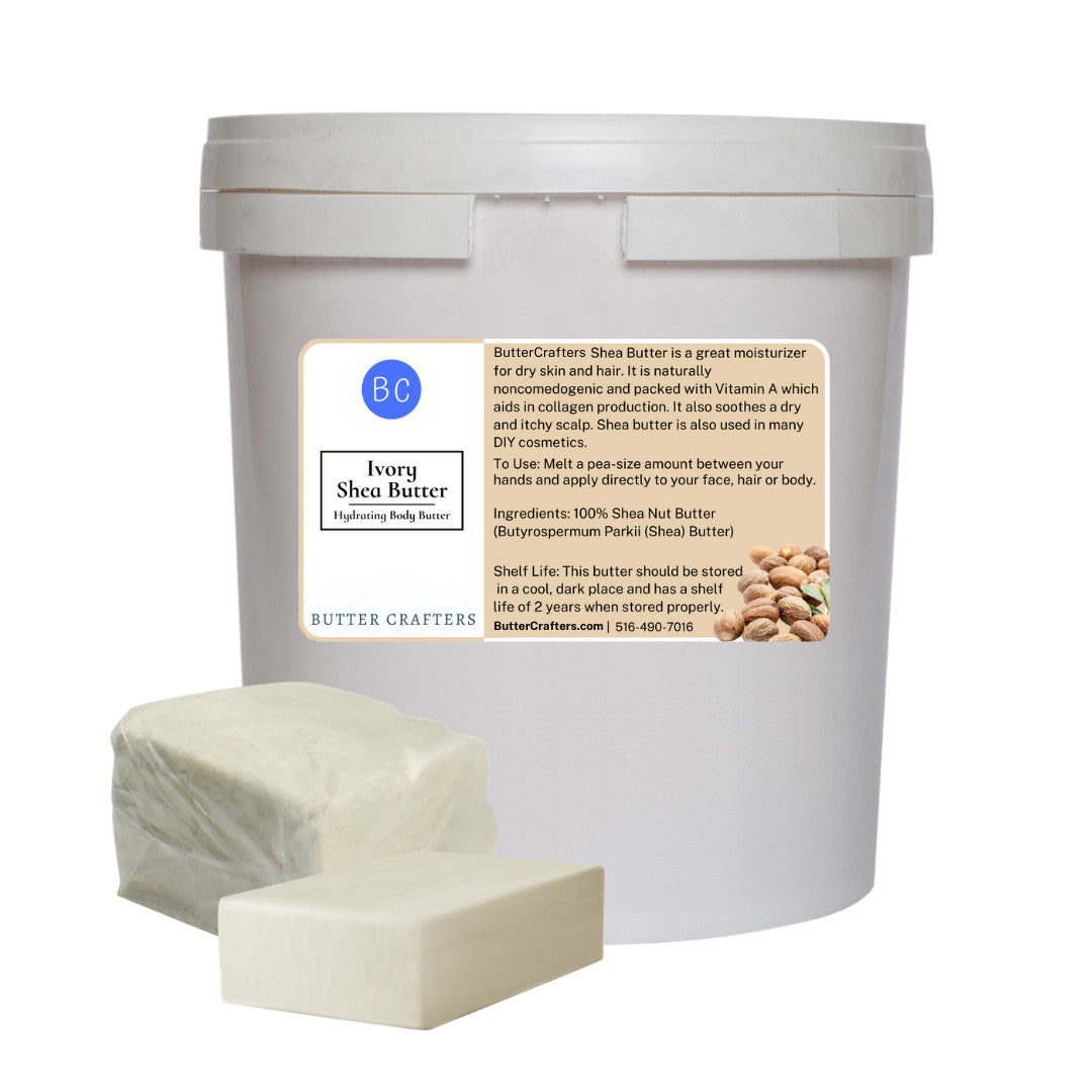 Ivory Shea Butter 28 oz. Jar - Grade A African Moisturizer