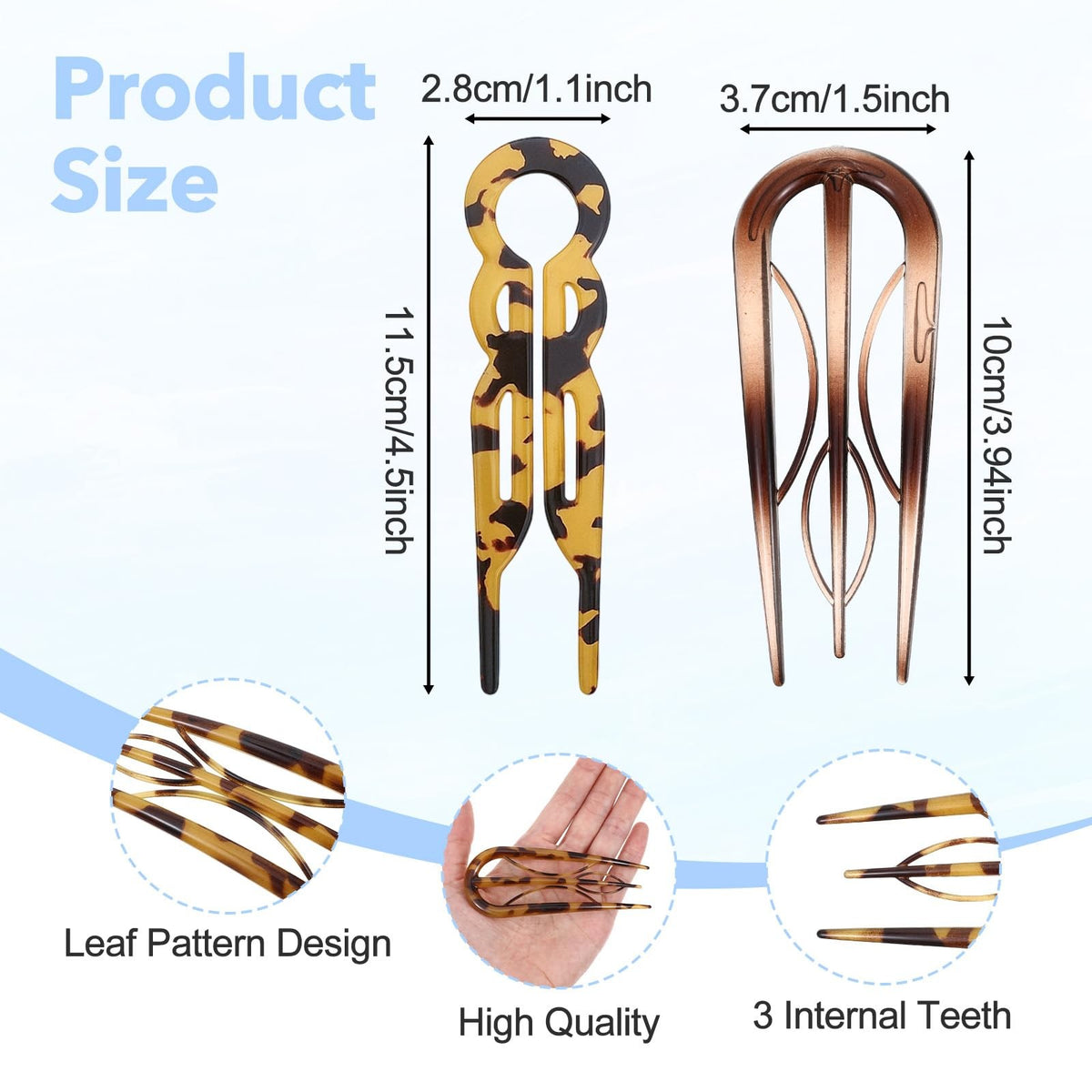 6Pcs Hair Pin for Women, Prestige French 6 Count (Pack of 1),