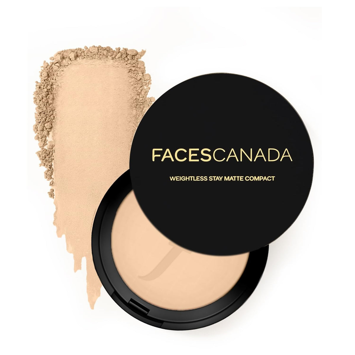 Weightless Matte Finish Compact Powder - Non-Oily, Sun Protection, 9g