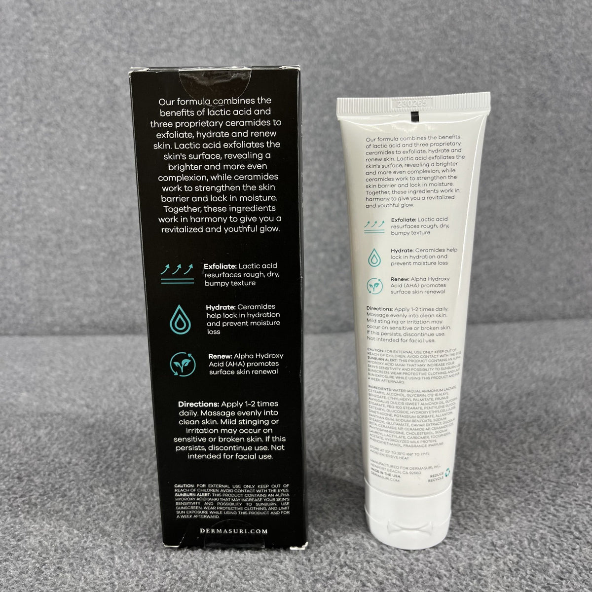 Dermasuri Exfoliating Body Lotion Grapefruit KP Scrub-reduce Bumpy