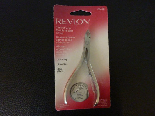 Revlon Quarter Jaw Control Grip Cuticle Nipper #04620 - New Sealed