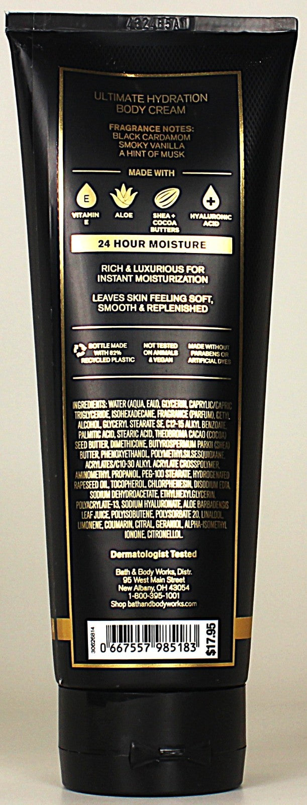 NOIR Men's Body Cream Lotion, 8oz – Ultimate Hydration (4-Pack)