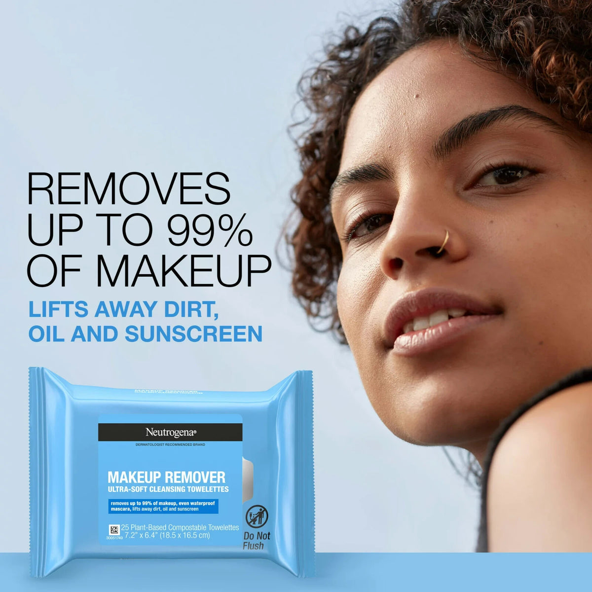 Makeup Remover Face Wipes - Ultra-Soft Pre-Moistened Cleansing Towelettes