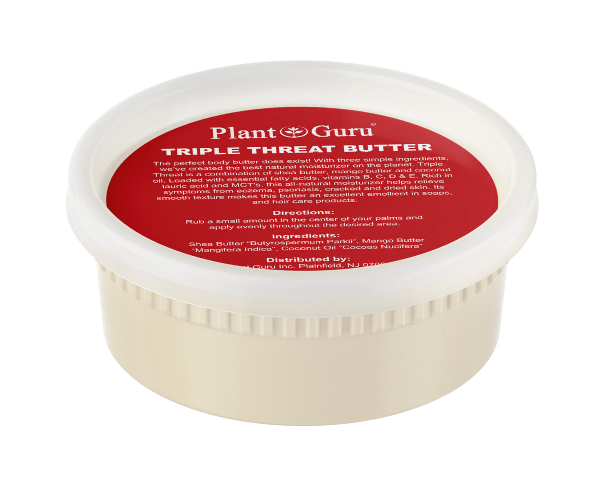 Triple Threat Body Butter - Shea, Mango & Coconut, 8 oz