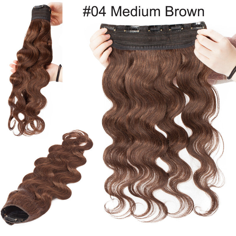 Thick Clip-In Human Hair Extensions Full Head Remy Weft - Various Lengths & Colors