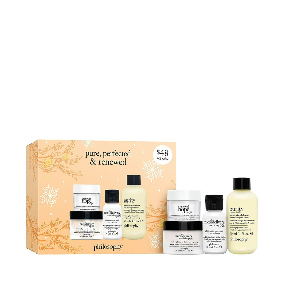 Philosophy Purity Made Simple Cleanser & Microdelivery Peel Set - Facial Skincare Kit