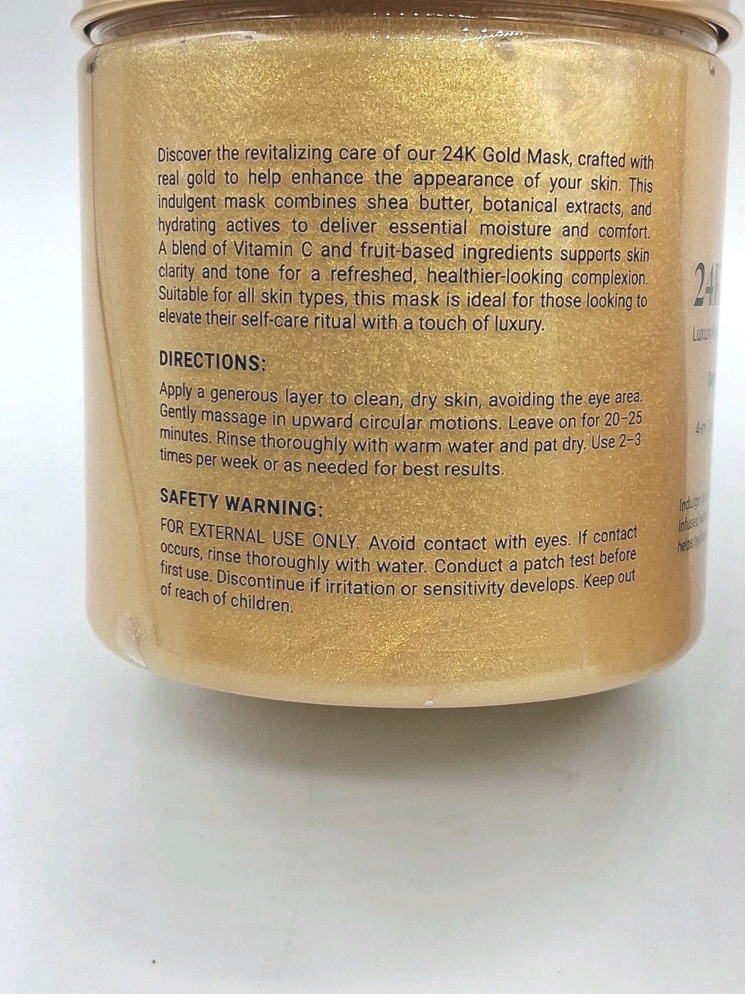 24K Gold Deep Hydration Face Mask - 8.8 oz Duo