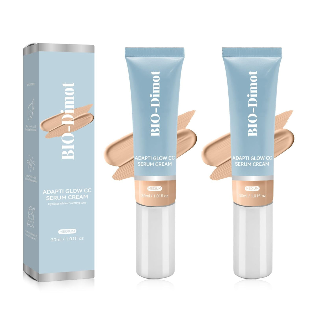 Color Changing Foundation CC SPF 30 - Natural Coverage & Hydrating 2-Pack